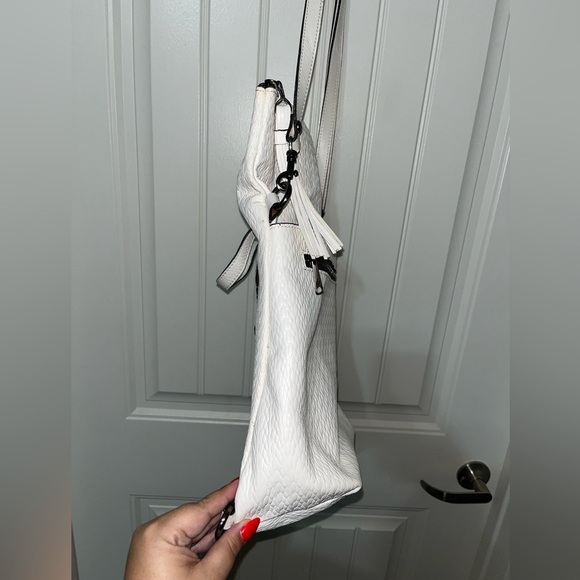 Patricia Nash Twisted Woven Collection Luzille Backpack Shoulder White - Picture 5 of 16